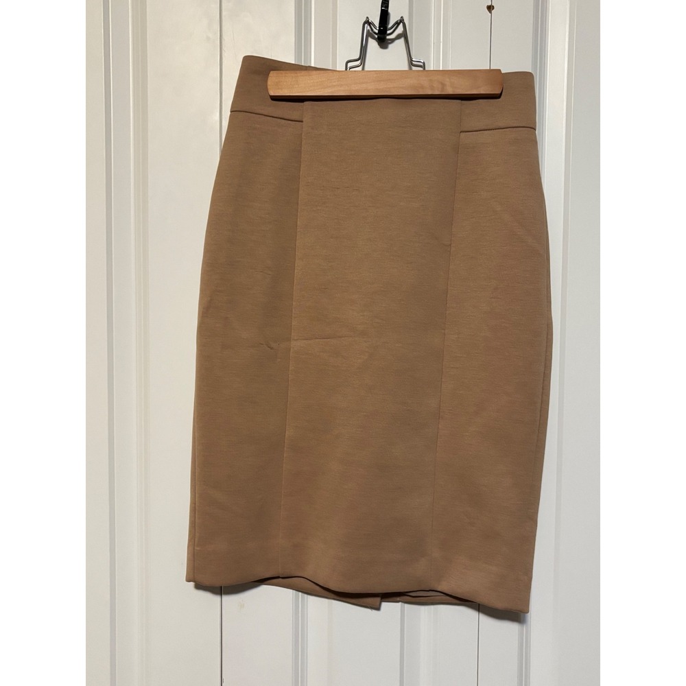 Ann Taylor Petite Camel Tan High Waisted Lined Pencil Skirt Size 00P